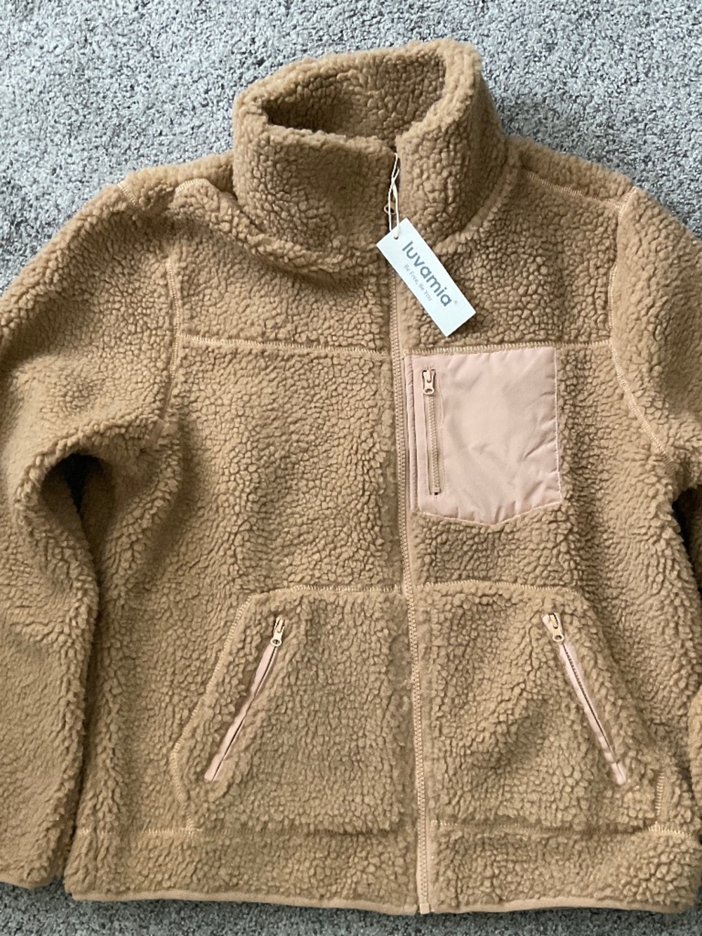 Brand new women’s fleece zip jacket